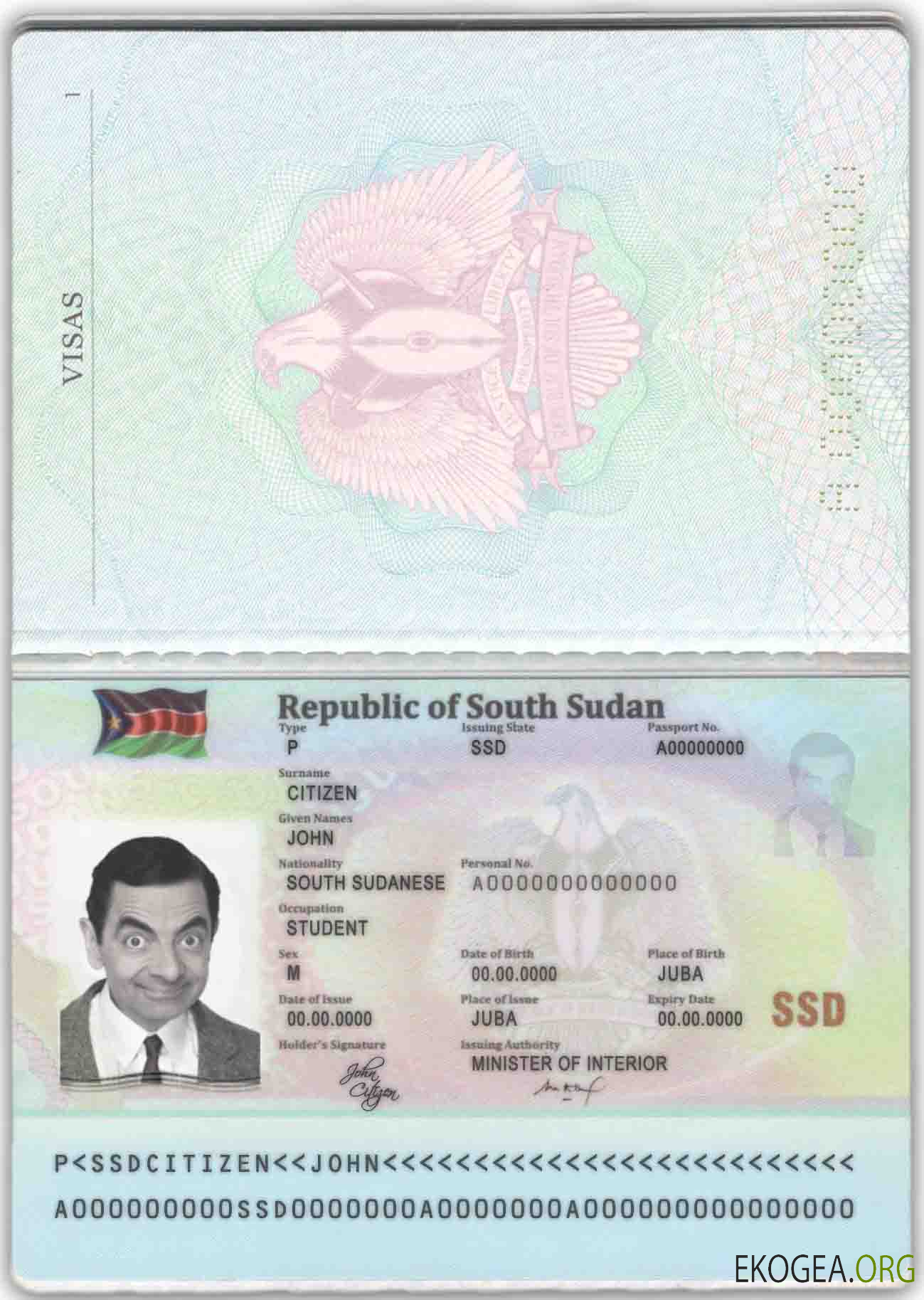 Passeport du Soudan du Sud